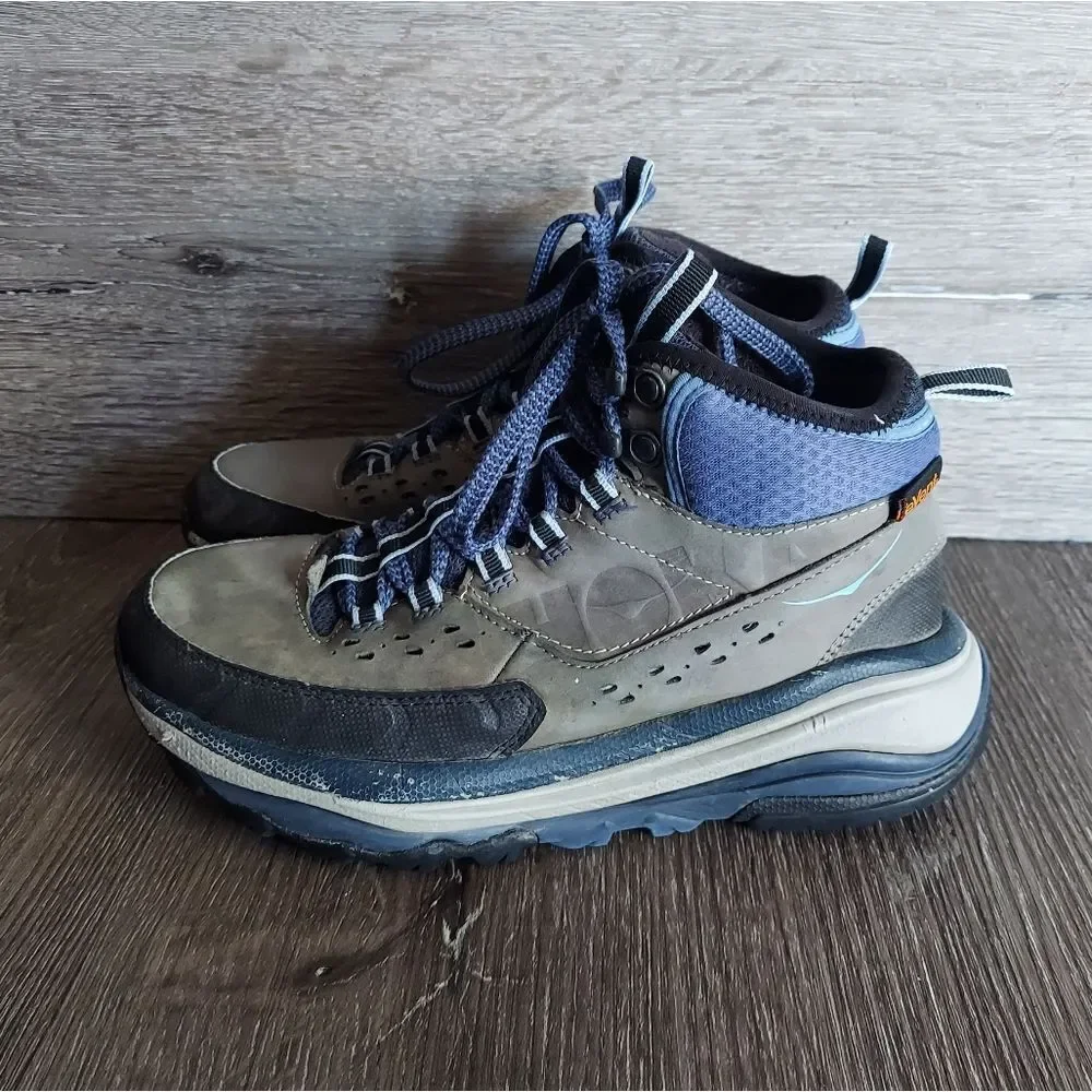 Hoka One One Women Tor Summit Mid WP Gray Hiking Boot Size 5.5